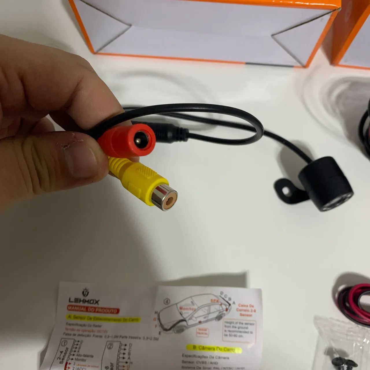 Câmera de Ré universal veicular - Nova e com garantia  - Foto 4