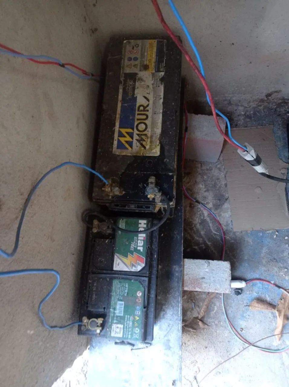 Bateria + placa solar 