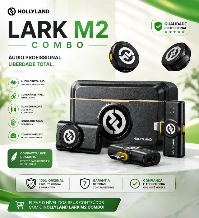 MICROFONE HOLLYLAND COMBO TIPO - C / LIGHTING