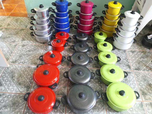 Jogos de panelas de aluminio grossos