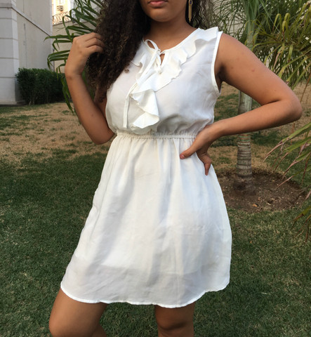 vestido branco olx