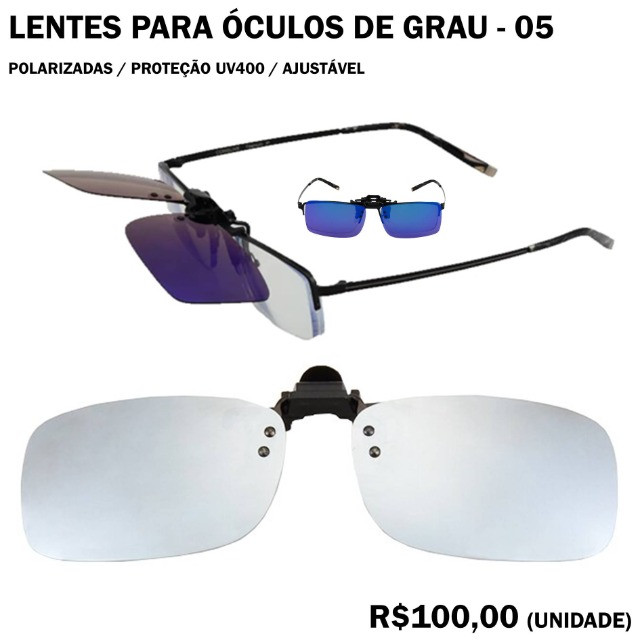 Lentes Cinzas para Óculos de Grau