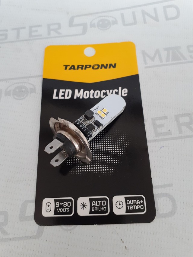 Lâmpada Led. H-7. 80Watts.  Para moto. Nova. Instalada.  - Foto 3