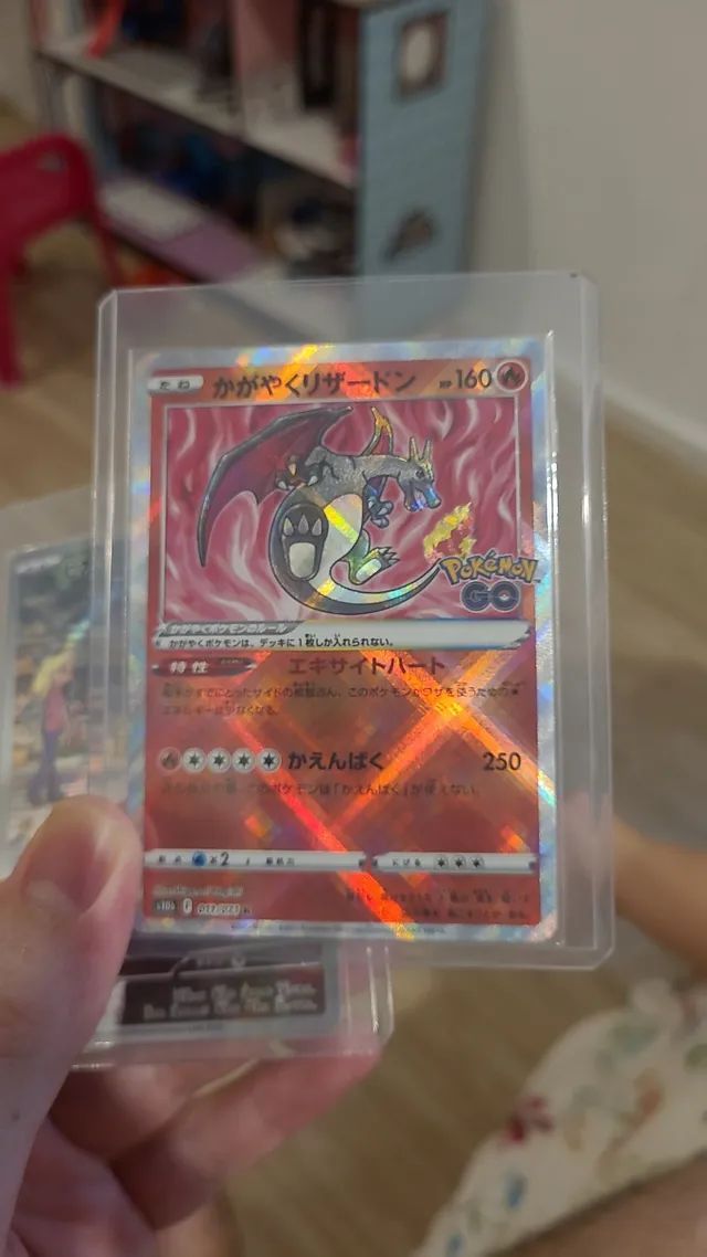 Carta Pokemon Charizard Radiante Pokemon Go Japonês