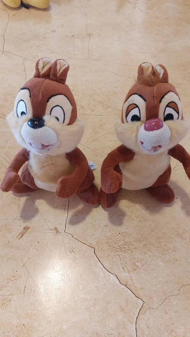 2 Pelúcias Tico e Teco chip and dale Original Disney Japão Chaveiro