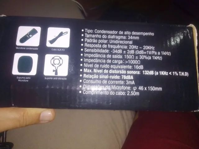 Microfone condensador Knup KPM0021 - Foto 4