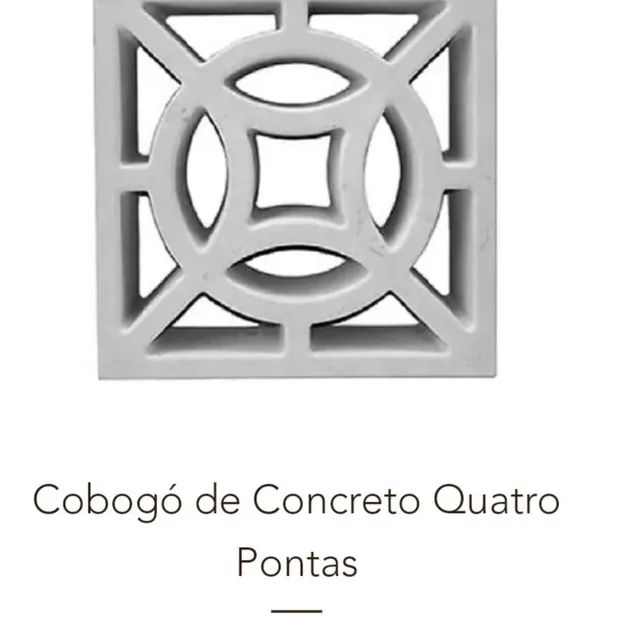 Cobogó de concreto 