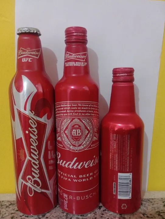 3 Garrafas de Alumínio Budweiser - Foto 5