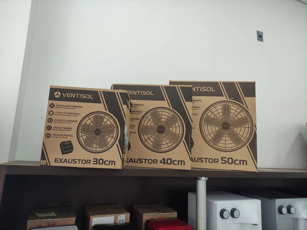EXAUSTOR DE AR 30,40 e 50CM VENTISOL A PARTIR DE :