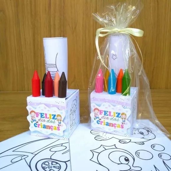 10 unidades de kit colorir no cubo 