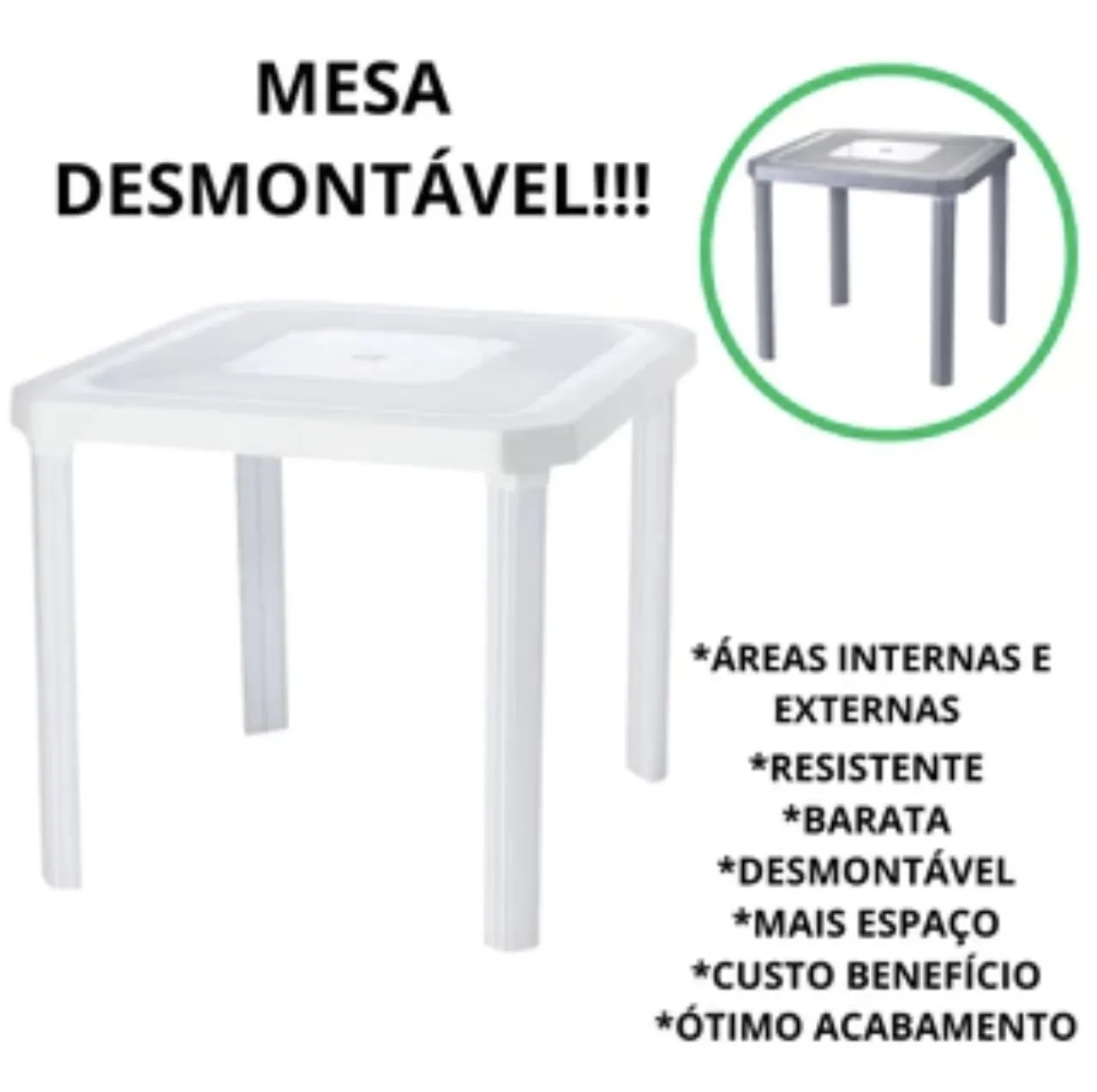 Mesa para diversas finalidades tramontina