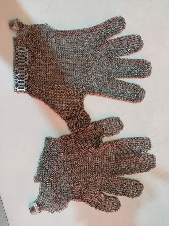 Luva De Segurança Malha Aço Inox Açougue Anticorte Chinamex - Foto 2