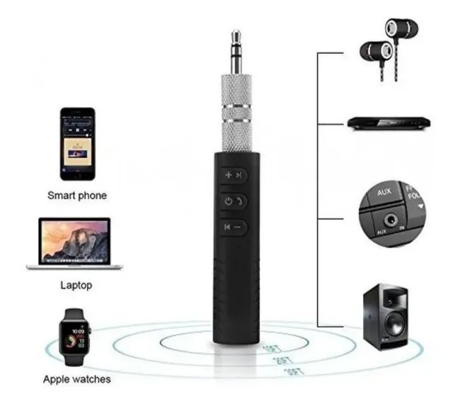 Receptor Adaptador de Áudio Bluetooth Portátil Hands-Free, 3.5mm Stereo Music - Foto 5