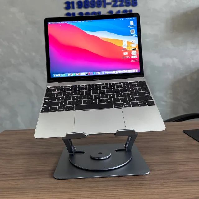 Suporte Para Notebook Giratório de Alumínio com Cooler e LED Oberon Or-Sp244 - Foto 4