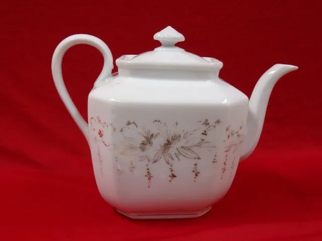       BULE e CAIXA  para  CHÁ. Antigos . Porcelana Velha Paris.  - Foto 2