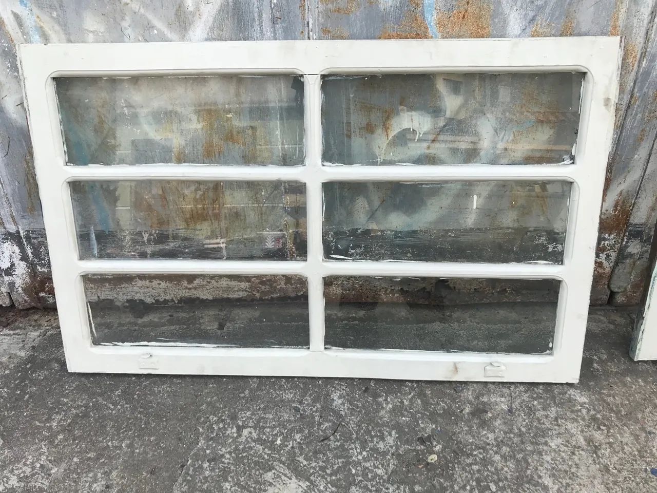 Duas folhas internas com vidro para janelas venezianas antigas - Foto 2