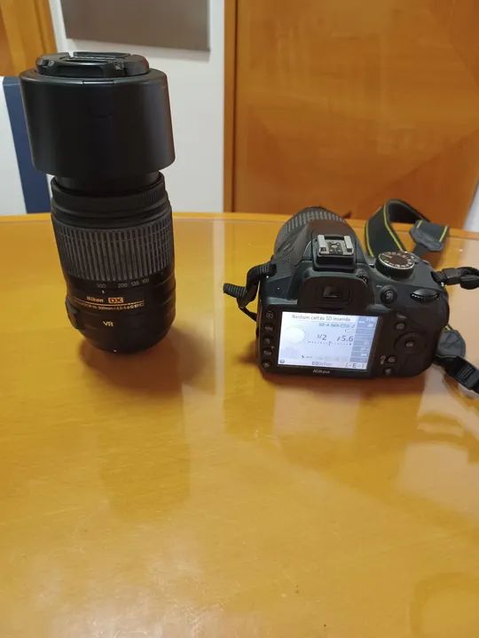 Kit câmera Nikon lente 18-55 e 55-300
