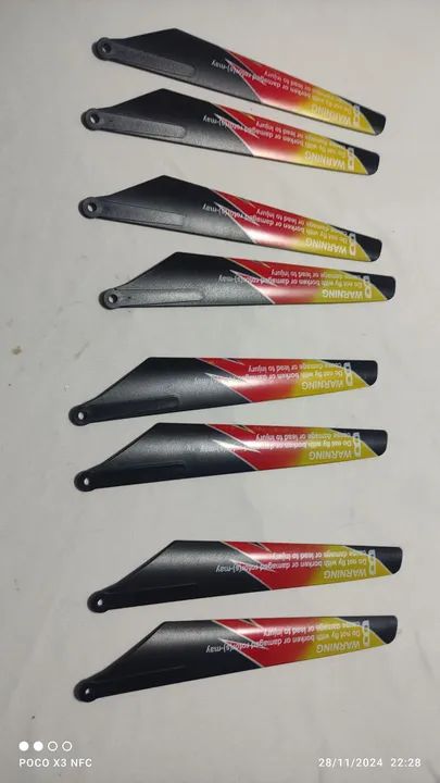Kit com 4 Pares de helices helicopeteto v913petero 