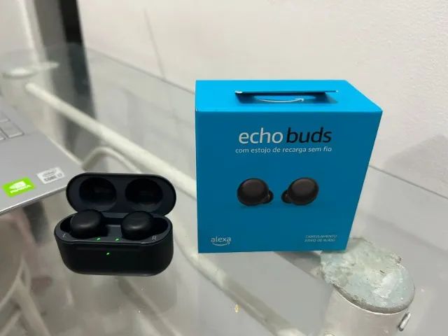 Fone Bluetooth Echo Buds (2ª Geração) / Fones de Ouvido sem Fio com  Cancelamento de Ruído Ativo e Alexa / Estojo de Recarga sem Fio