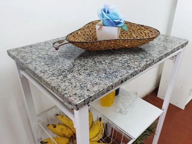 Fruteira de Aço c/ Tampo Granito SK - Foto 3