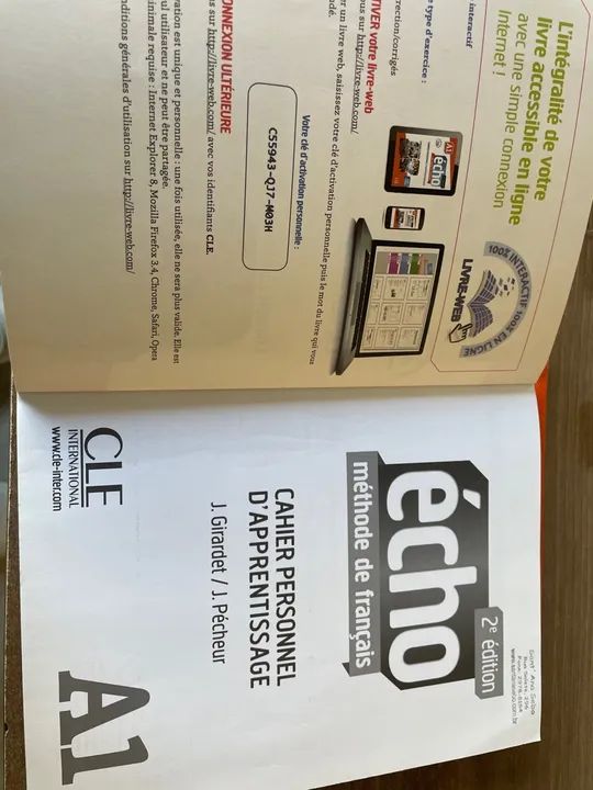 Livro e livro de exercícios Echo Methode de Francais  - Foto 5