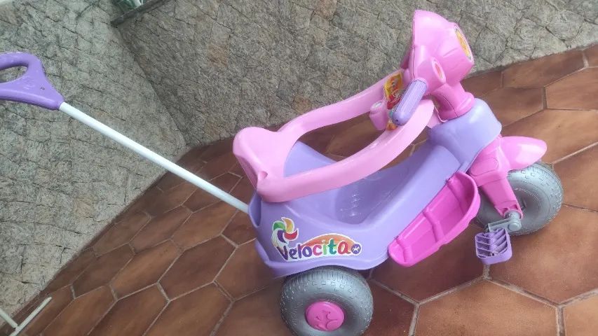 Triciclo Infantil 2 Em 1 Multifuncional Velocita - Calesita - Foto 3