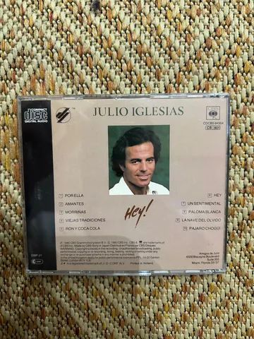 CD Importado Julio Iglesias Hey!  - Foto 3