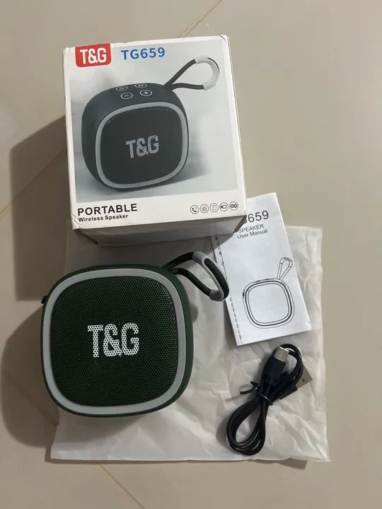 Caixa de Som Bluetooth Portátil T&G TG659