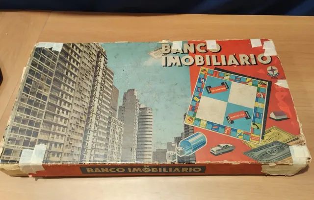 Antigo jogo Banco Imobiliário da ESTRELA ano de 1969. Incompleto.