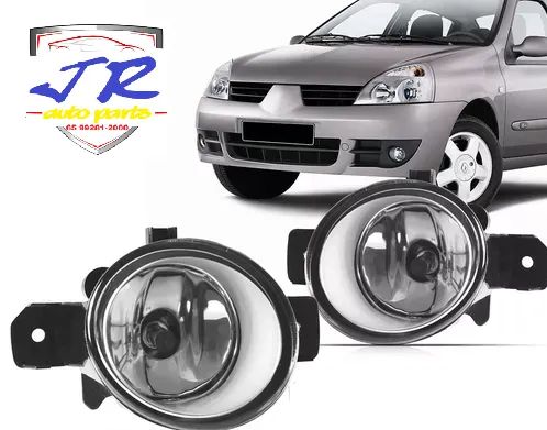 Par Farol de Milha Clio Hatch Sedan 03 04 05 06 07 08 09 10 11 12 Auxiliar Neblina  - Foto 7
