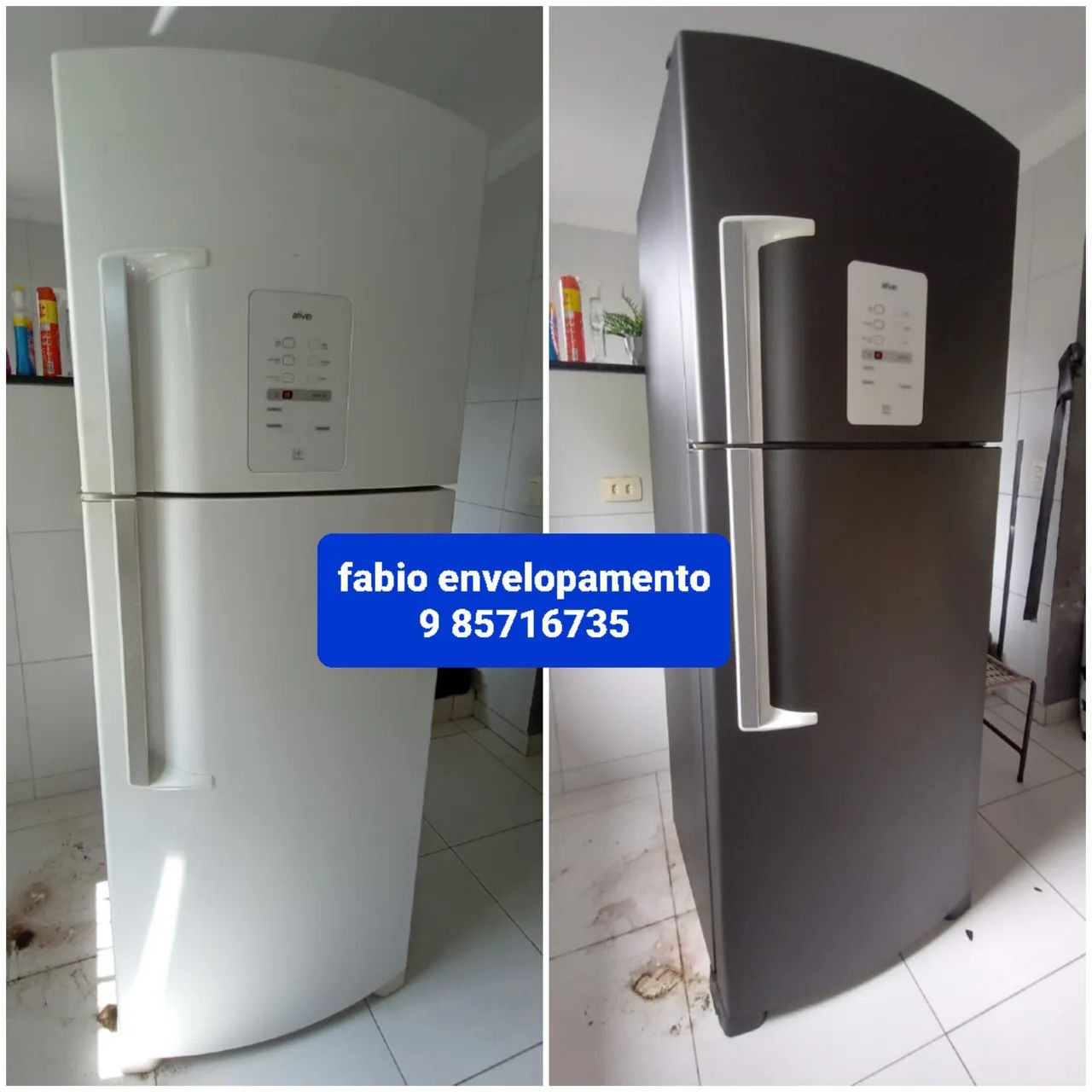 Serviço de envelopamento em geladeira profissional  - Foto 2