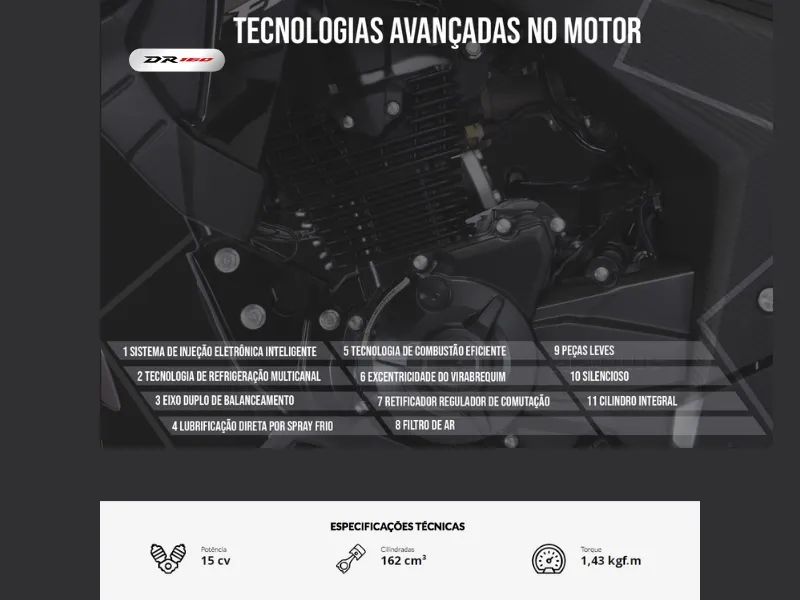 HAOJUE DR 160 2024 ZERO KM  - Foto 6