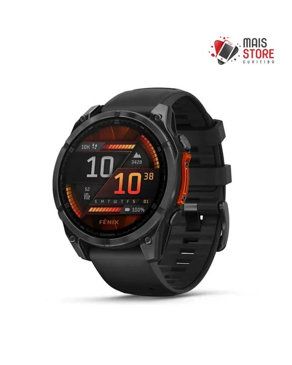 Relógio Garmin Fenix 8 47mm AMOLED 010-02904-00 (Novo/Lacrado)