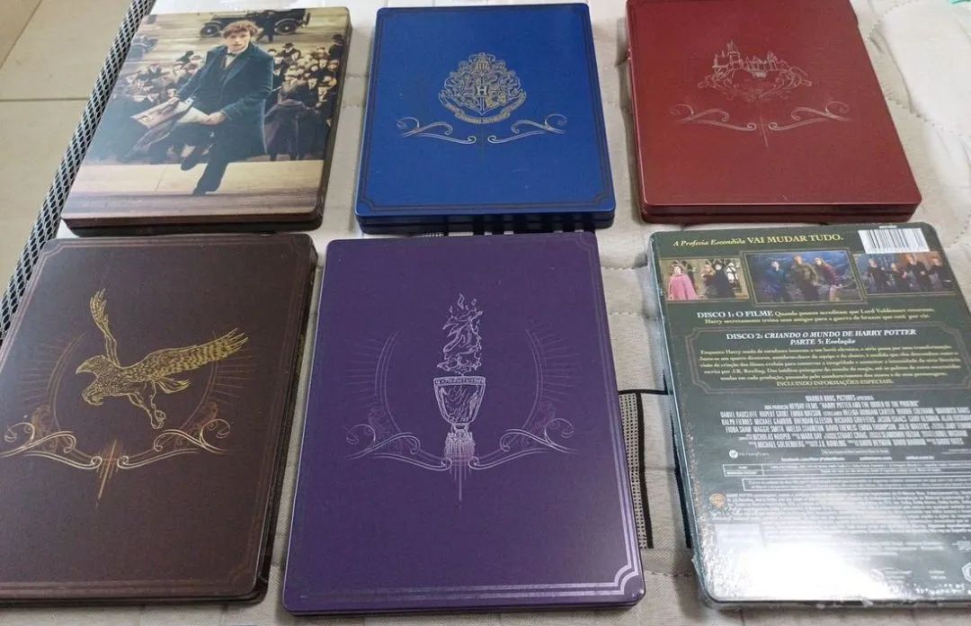 coleção steelbook bluray harry potter/ mundo mágico - Foto 4