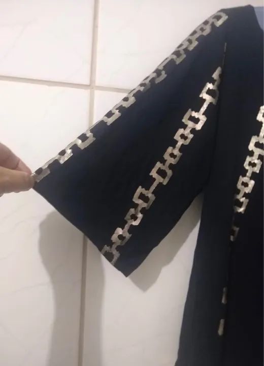 Blusa preta de malha (M) - Foto 2