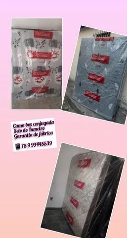 Box casal conjugada, espuma D28 selada! - Foto 3