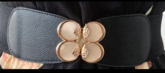 Cinto de Encaixe Detalhe Dourado  - Foto 2