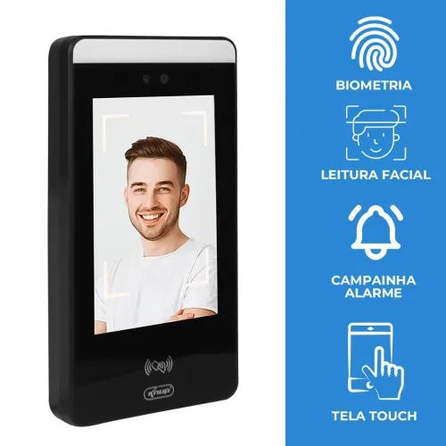 Ponto Digital e Controle de Acesso Com Biometria Tela Touch Knup-1035 - Foto 4