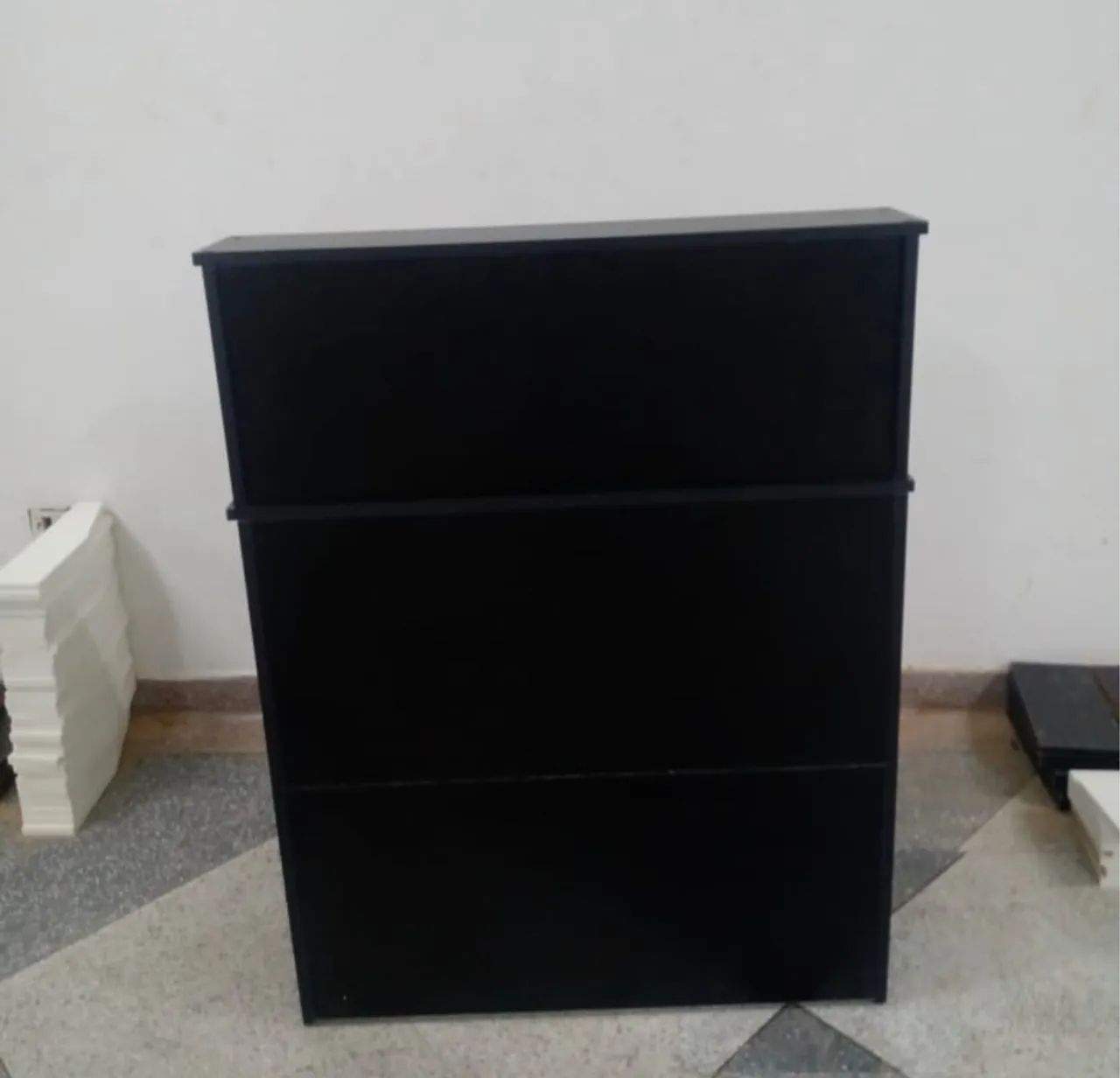 BALCÃO CAIXA RECEPÇÃO MDF PRETO - Foto 3
