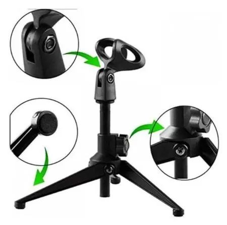 Suporte microfone de mesa pedestal  kp-m0020  - Foto 2