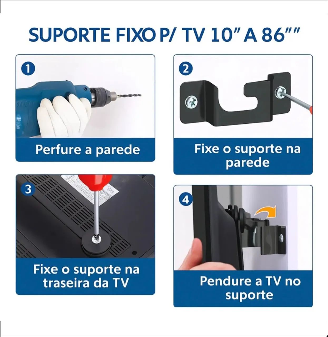 Suporte para TV fixo Universal  - Foto 2