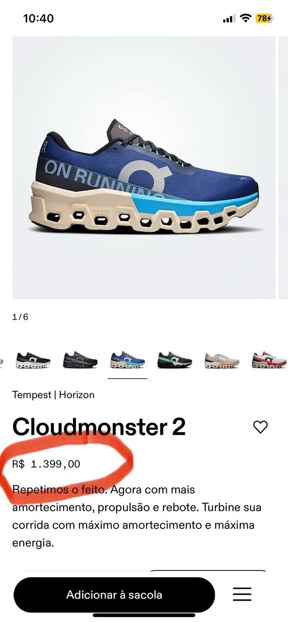 Tenis ON Cloudmonster 2 