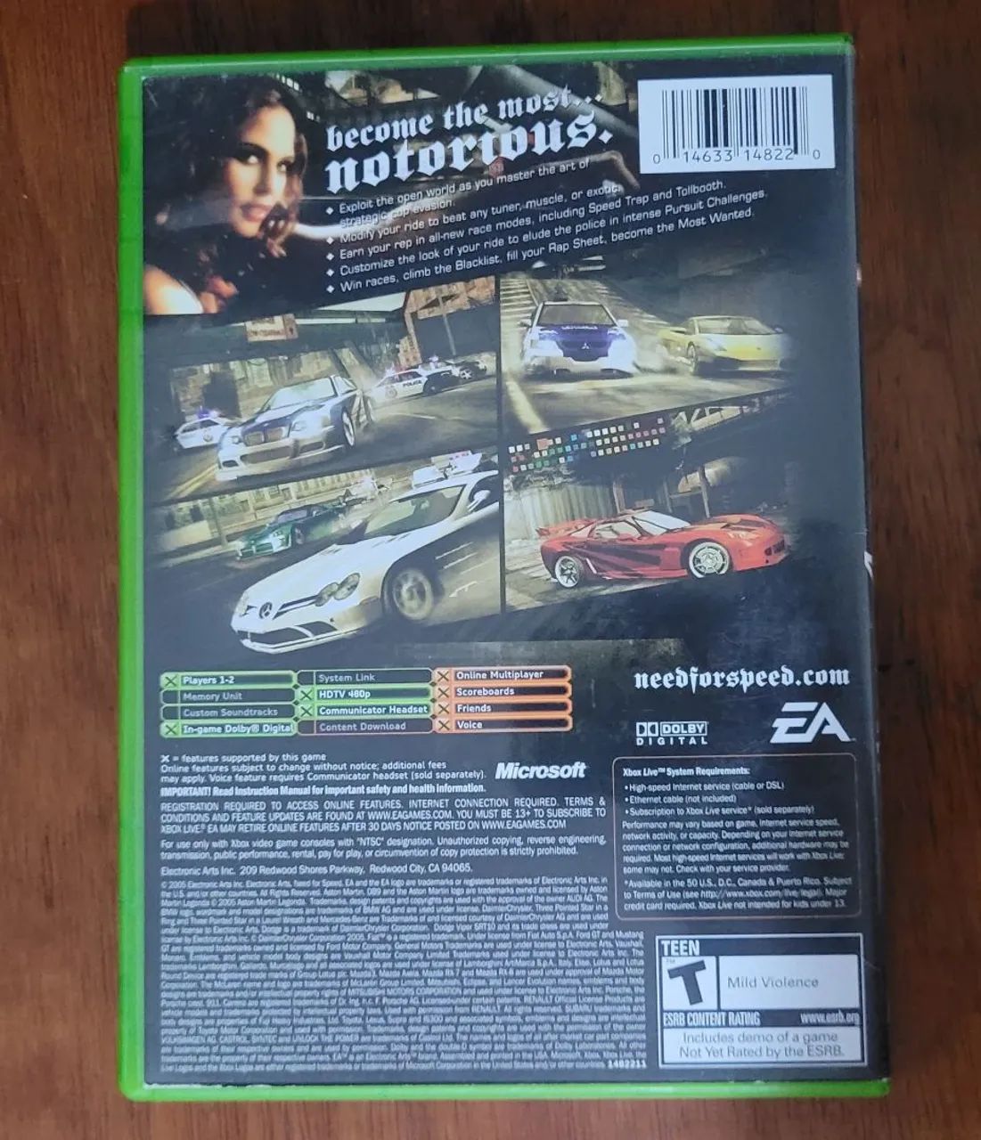 Need for Speed Most Wanted para Xbox original - Foto 2
