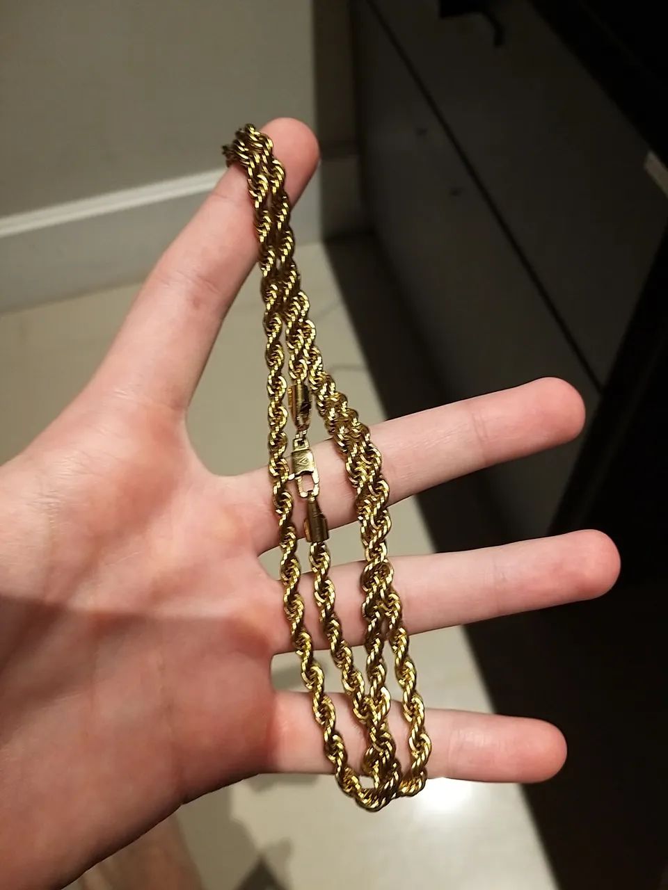 Corrente banhada de ouro