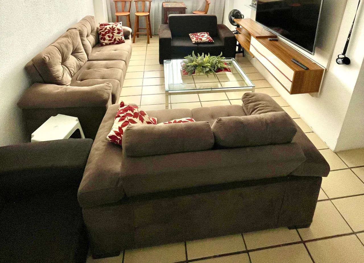 SOFÁS, PAINEL RACK DE TV e B0T1J ÃO PARA COZINHA - Foto 3