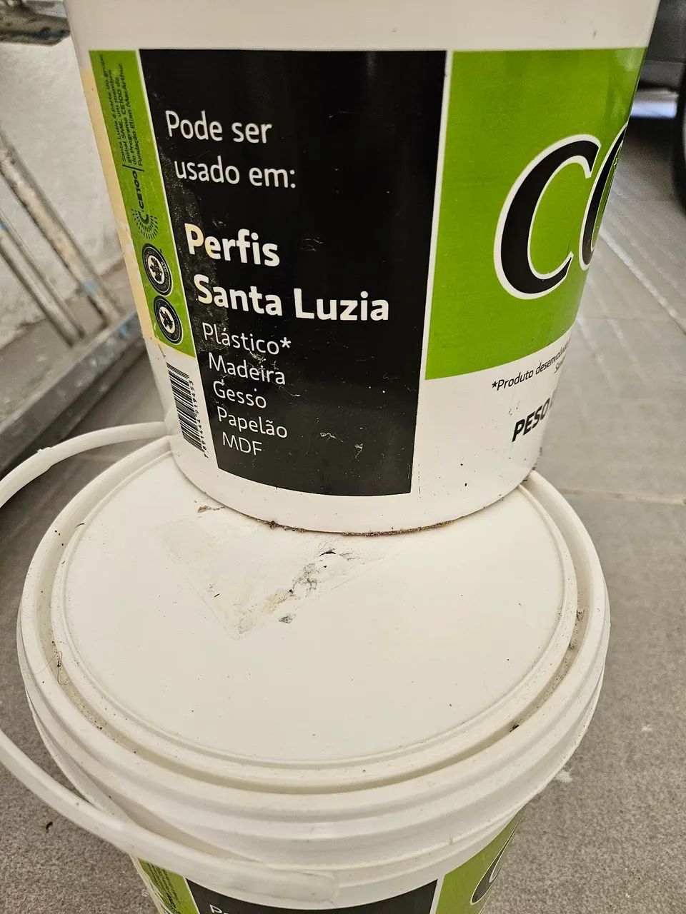 Cola/Adesivo Tipo Cola Santa Luzia 5Kg - Cola para Rodapé Balde 5Kg Santa Luzia LACRADO!!! - Foto 5