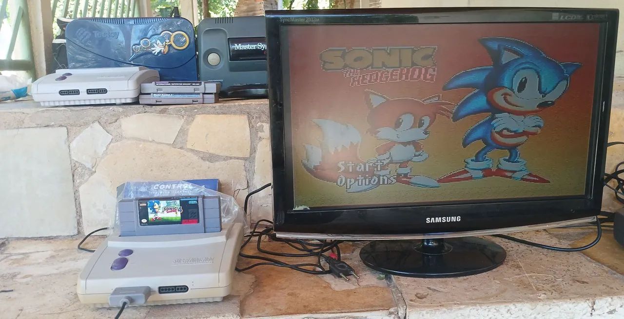 Super Nintendo (SNES) Completo + Jogo Sonic - Foto 2