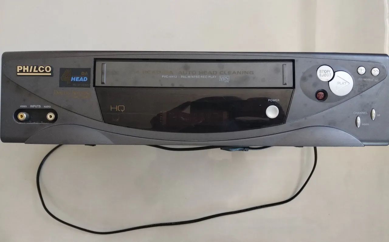 Vídeo Cassete Philco 4head-da PVC-4h12 com Controle Remoto VHS 
