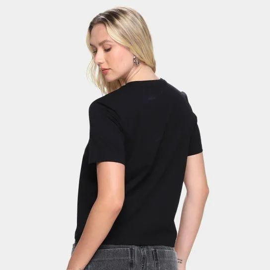 Camiseta Colcci Feminina - Preto - Foto 5