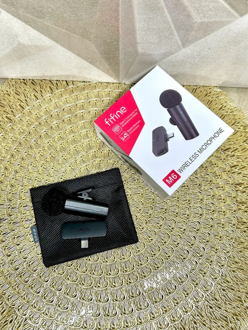 FIFINE Lavalier Microphone – Professional Quality, Crystal-Clear, Wireless Sound!64617878668547122